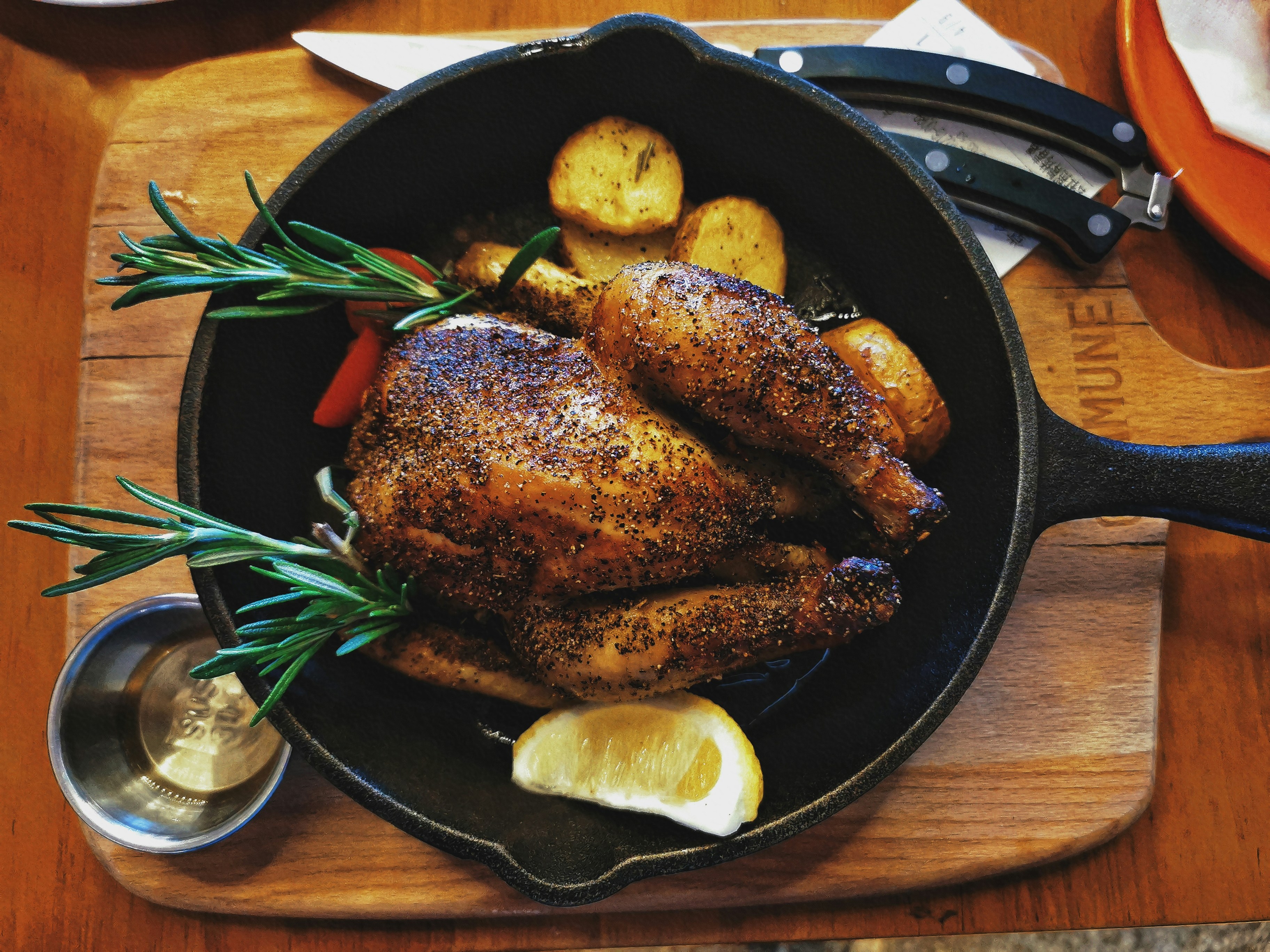 Poulet rôti aux herbes